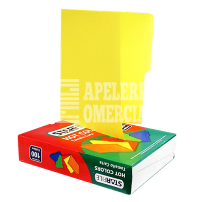 FOLDER T. CARTA FOSFORESCENTE AMARILLO C/U